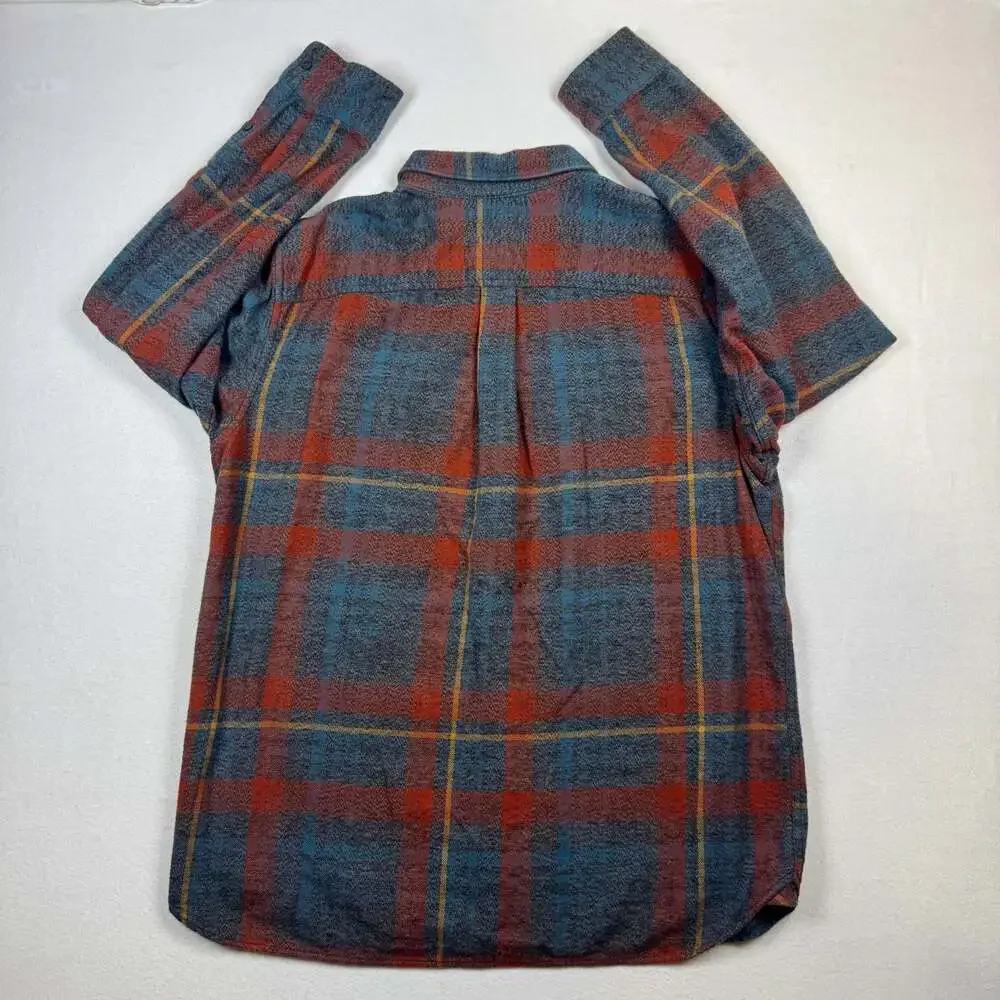 The North Face Men's Long Sleeve Plaid Flannel Button Down Shirt XL